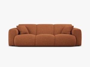 CANAPEA CU 3 LOCURI, MOLINO, 235 CM, CARAMIZIU, CU TAPITERIE DIN TEXTIL CHENILLE EDEN, MICADONI