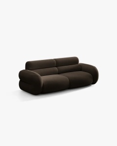 CANAPEA CU 3 LOCURI, NEO, MARO, 220X100 CM, TAPITAT CU TAPITERIE DIN TEXTIL BOUCLE BALOO, MICADONI - Img 2