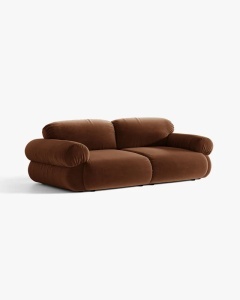 CANAPEA CU 3 LOCURI, OPHELIA, MARO, 217 CM, CU TAPITERIE DIN TEXTIL CATIFEA VENUS, MICADONI - Img 2