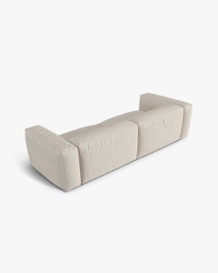 CANAPEA CU 4 LOCURI, MARTINA, BEJ, 320 CM, CU TAPITERIE DIN TEXTIL BOUCLE MONET, MICADONI - Img 3