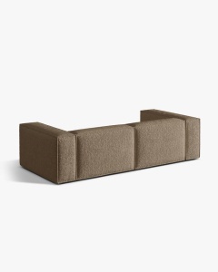 CANAPEA CU 4 LOCURI, NURIA CAPPUCCINO, 250X110 CM, TAPITAT CU TAPITERIE DIN TEXTIL BOUCLE MONET, MICADONI - Img 3