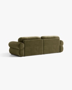 CANAPEA CU 4 LOCURI, OPHELIA, VERDE, 257 CM, CU TAPITERIE DIN TEXTIL CATIFEA VENUS, MICADONI - Img 4