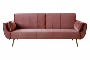 CANAPEA EXTENSIBILA 215CM, DIN CATIFEA ROZ/ AURIU, DESIGN MODERN, ARTIM GROUP SELECTION - Img 6