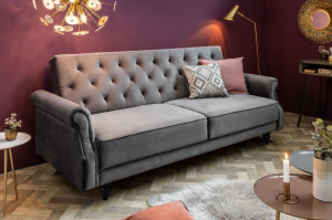 CANAPEA EXTENSIBILA, 220CM CATIFEA GRI, DESIGN MODERN, ARTIM GROUP SELECTION