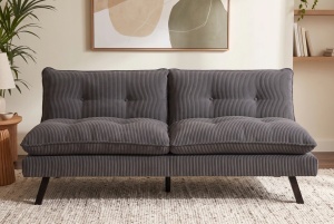 CANAPEA EXTENSIBILA COCO 190CM, 3 LOCURI, REALIZATA DIN LEMN SI CATIFEA, DE CULOARE GRI, ARTIM GROUP SELECTION - Img 8