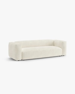 CANAPEA EXTENSIBILA, CU 3 LOCURI, MARTINA, FILDES, 264 CM, CU TAPITERIE DIN TEXTIL BOUCLE MONET, MICADONI - Img 2