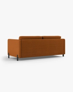 CANAPEA EXTENSIBILA GLORIA, CU 2 LOCURI, CARAMIZIU, 102X186 CM, TAPITAT CU TAPITERIE DIN TEXTIL STRUCTURAT BJORN, MICADONI - Img 3