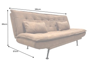 CANAPEA EXTENSIBILA, JAZZ 195CM, 3 LOCURI, MATERIAL MICROFIBRA, CULOARE MARO, ARTIM GROUP SELECTION - Img 8