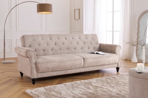 CANAPEA EXTENSIBILA, MAISON BELLE 220CM, MATERIAL BOUCLE, CULOARE BEJ/GRI, ARTIM GROUP SELECTION - Img 7