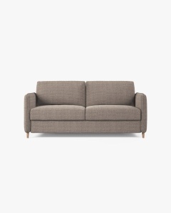 CANAPEA EXTENSIBILA SIMO, MARO DESCHIS, 225X94 CM, TAPITAT CU TAPITERIE DIN TEXTIL STRUCTURAT BABEL, MICADONI