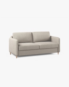 CANAPEA EXTENSIBILA SIMO, NISIPIU, 225X94 CM, TAPITAT CU TAPITERIE DIN TEXTIL STRUCTURAT BABEL, MICADONI - Img 4