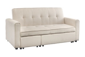 CANAPEA EXTENSIBILA, SMART 180CM, 2 LOCURI, CATIFEA BEJ RAIAT, ARTIM GROUP SELECTION - Img 4