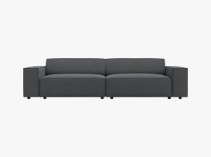 CANAPEA JODIE, 3 LOCURI, 204 CM, DIVERSE CULORI SI MATERIALE, DESIGN DEOSEBIT - Img 11