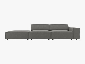 CANAPEA JODIE, STANGA, 3 LOCURI, 262 CM, DIVERSE CULORI SI MATERIALE, DESIGN DEOSEBIT - Img 9