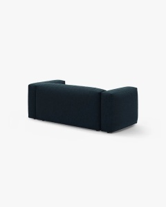 CANAPEA MARTINA, CU 2 LOCURI, BLUE JEANS, 200 CM, CU TAPITERIE DIN TEXTIL STRUCTURAT BOSTON, MICADONI - Img 3