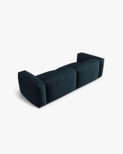 CANAPEA MARTINA, CU 3 LOCURI, BLUE JEANS, 244 CM, CU TAPITERIE DIN TEXTIL STRUCTURAT BOSTON, MICADONI - Img 3