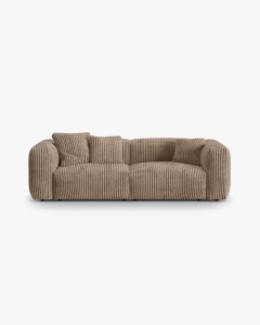 CANAPEA MARTINA, CU 3 LOCURI, GHINDA, 244 CM, CU TAPITERIE DIN TEXTIL CORDOI TILIA, MICADONI