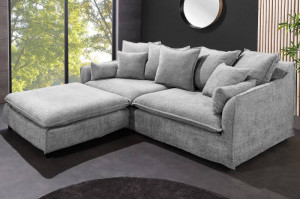 CANAPEA MATERIAL BOUCLE 200CM, CULOARE GRI, DESIGN MODERN, ARTIM GROUP SELECTION - Img 3