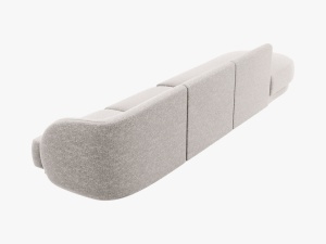 CANAPEA MILEY STANGA, 4 LOCURI, 325 CM, GRI DESCHIS 06, TAPITERIE CHENILLE, DESIGN DEOSEBIT - Img 4