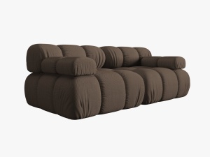 CANAPEA MODULARA BELLIS, 2 LOCURI, 188 CM, MARO 40, TAPITERIE DIN CATIFEA 3D, DESIGN DEOSEBIT