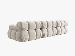 CANAPEA MODULARA BELLIS, 3 LOCURI, 282 CM, BEJ DESCHIS 21, TAPITERIE DIN CATIFEA, DESIGN DEOSEBIT - Img 4