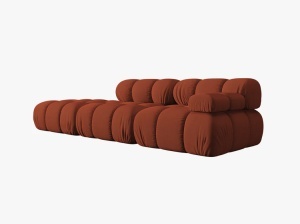 CANAPEA MODULARA BELLIS, PE STANGA, CARAMIZIE CU TAPITERIE DIN TEXTIL 3D SONIC, MICADONI - Img 2