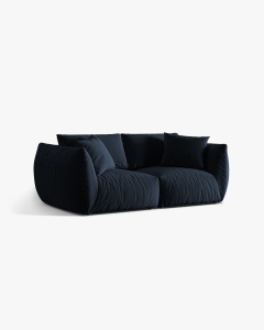 CANAPEA MODULARA CHRIS, CU 3 LOCURI, 220X100, ALBASTRU ROYAL, CU TAPITERIE DIN TEXTIL CATIFEA CASINO, MICADONI
