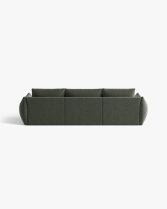 CANAPEA MODULARA, CU 4 LOCURI, BLOOM, 232 CM, VERDE MUSCHI, CU TAPITERIE DIN TEXTIL STRUCTURAT WIND, MICADONI - Img 4