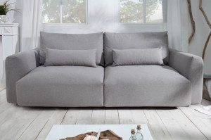 CANAPEA PENTRU 3 PERSOANE INVICTA HAMPTONS 40035, GRI, DIN LEMN SI POLIESTER, STIL MODERN, TH - Img 2