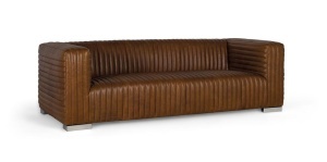CANAPEA PIELE, DEOSEBITA 3 LOCURI, COD 10002, DIN PIELE NATURALA, ARTIM GROUP SELECTION - Img 3