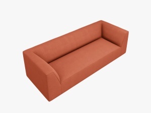CANAPEA RUBY, CU 3 LOCURI, CORAI, CU TAPITERIE DIN TEXTIL STRUCTURAT OTTAWA, MICADONI - Img 3