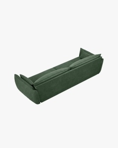CANAPEA SPATIOASA SI CONFORTABILA KAELLE, 248 CM, CU 4 LOCURI, VERDE SMARALD, CU TAPITERIE DIN TEXTIL CHENILLE OVER THE HORIZON, MICADONI - Img 3