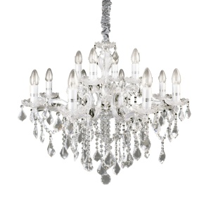 CANDELABRU FLORIAN SP12, CROM, DIN STICLA, STIL CLASIC - Img 1