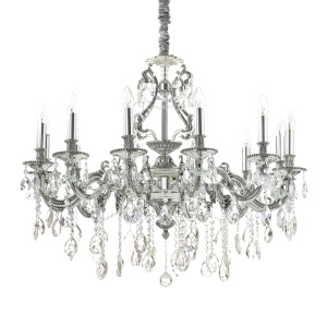 CANDELABRU GIOCONDA SP12, ARGINTIU, DIN METAL, STIL CLASIC