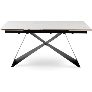 CEL MAI MIC PRET!!!MASA EXTENSIBILA 160-240CM, ARTIM MEBLE, REALIZATA DIN METAL SI CERAMICA, CULOARE MARMURA ALBA/NEGRU, STIL MODERN - Img 8