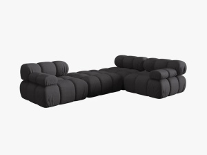 COLTAR BELLIS, CU 4 LOCURI, ESPRESSO, CU TAPITERIE DIN TEXTIL 3D SONIC, MICADONI - Img 6