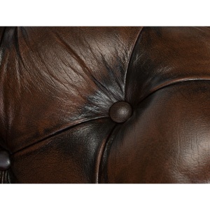 COLTAR CHESTERFIELD 294CM, DIN LEMN SI PIELE NATURALA, CULOARE MARO, ARTIM SELECTION - Img 2