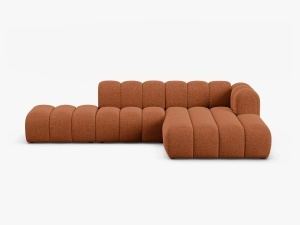 COLTAR CU 5 LOCURI LUPIN 230, PE DREAPTA, CARAMIZIU, CU TAPITERIE DIN CHENILLE EDEN, MICADONI