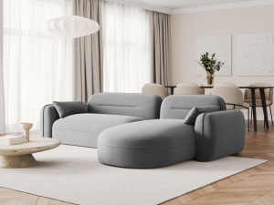 COLTAR ELEGANT 4 LOCURI, SYDNEY, GRI DESCHIS, DREAPTA, MATERIAL CATIFEA, ARTIM GROUP SELECTION