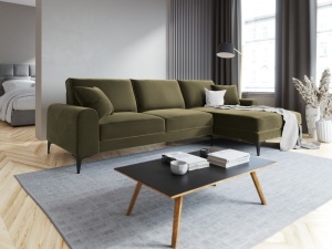 COLTAR ELEGANT DREAPTA 254CM, MADARA 5 LOCURI, DIVERSE CULORI, MATERIAL CATIFEA, ARTIM GROUP COLLECTION - Img 11