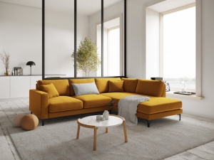 COLTAR ELEGANT DREAPTA 254CM, VENUS 5 LOCURI, DIVERSE CULORI, MATERIAL CATIFEA, ARTIM GROUP COLLECTION - Img 7