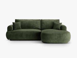 COLTAR EXTENSIBIL ELLA, DREAPTA, CU SPATIU DE DEPOZITARE, 5 LOCURI, 271 CM, DIVERSE CULORI SI MATERIALE, DESIGN DEOSEBIT - Img 4