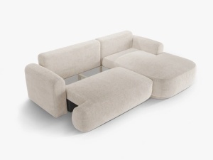 COLTAR EXTENSIBIL ELLA, DREAPTA, CU SPATIU DE DEPOZITARE, 5 LOCURI, 271 CM, DIVERSE CULORI SI MATERIALE, DESIGN DEOSEBIT - Img 14