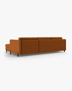 COLTAR EXTENSIBIL GLORIA, CARAMIZIU, PE DREAPTA, 266 CM, TAPITAT CU TAPITERIE DIN TEXTIL STRUCTURAT BJORN, MICADONI - Img 5