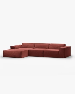COLTAR JODIE, PE STANGA, 284X162 CM, LEMN DE CIRES, TAPITAT CU TAPITERIE DIN TEXTIL STRUCTURAT LINS, MICADONI - Img 2