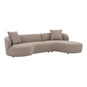 COLTAR KINGSTON 294CM, DIN LEMN SI TEXTIL, DREAPTA, CULOARE MARO, HOUSE NORDIC - Img 3