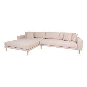 COLTAR LIDO CU 4 PERINI 290CM, STANGA, DIN LEMN SI TEXTIL, CULOARE NISIPIU, HOUSE NORDIC - Img 3