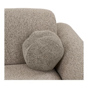 COLTAR LIVING CLYDE 300CM, DIN LEMN SI TEXTIL, CULOARE GRI NISIPIU, HOUSE NORDIC - Img 5