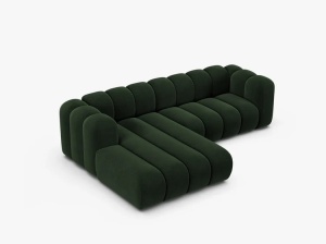 COLTAR LUPIN 260, PE STANGA, VERDE SMARALD, CU TAPITERIE DIN CATIFEA VENUS, MICADONI - Img 3
