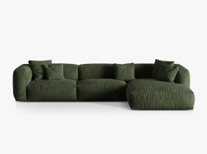 COLTAR MARTINA DREAPTA, 3 LOCURI, 330 CM, DIVERSE CULORI SI MATERIALE, DESIGN DEOSEBIT - Img 11